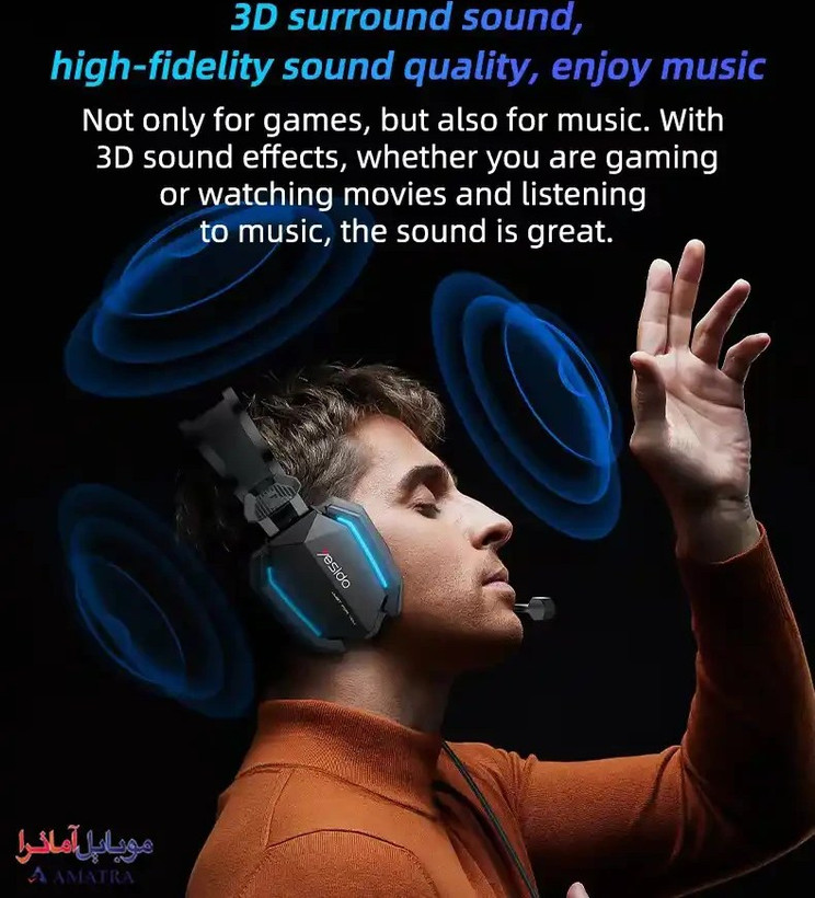 هدست با سیم یسیدو EK03